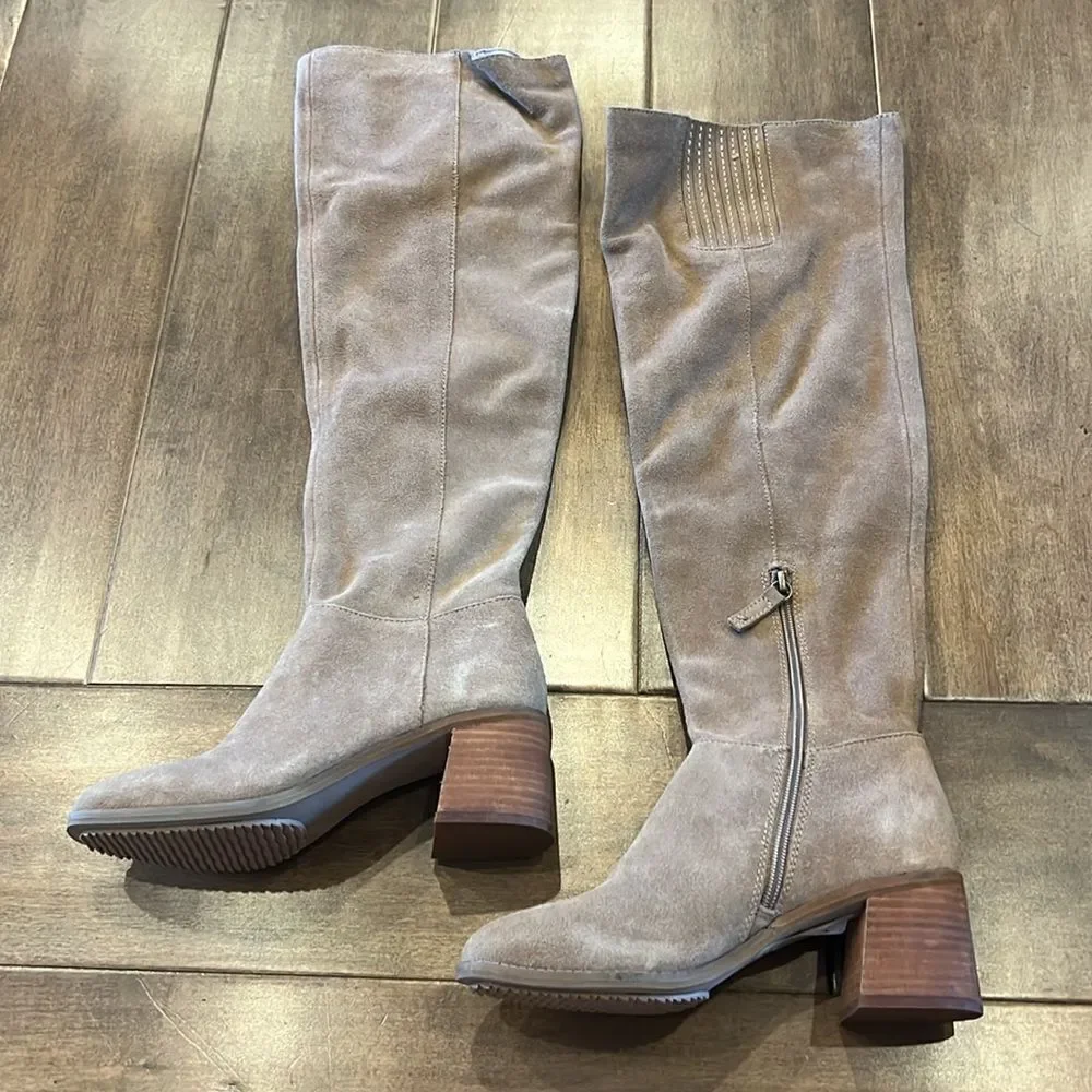 Anthropologie x Kelsi Dagger Brooklyn Sable Brown Suede Over-The-Knee Boots US 6